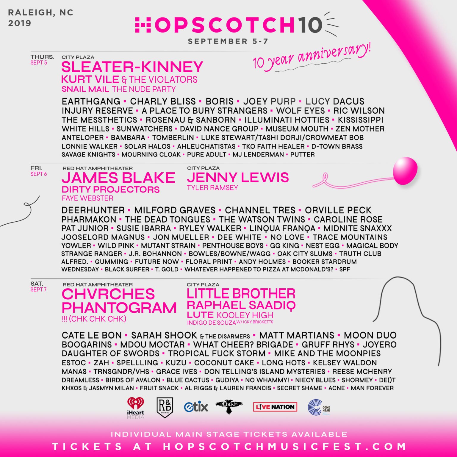 Past Lineups | Hopscotch Music Festival | Sept. 7-9, 2023
